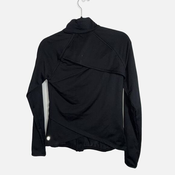 Fabletics Kimmy Mock Neck Jacket Women’s XS Black Zip Front Long Sleeve Active - Picture 9 of 14